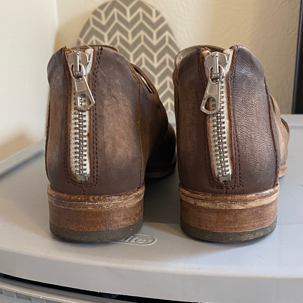 Free People Brown Leather Women’s Boots like new - Picture 8 of 14